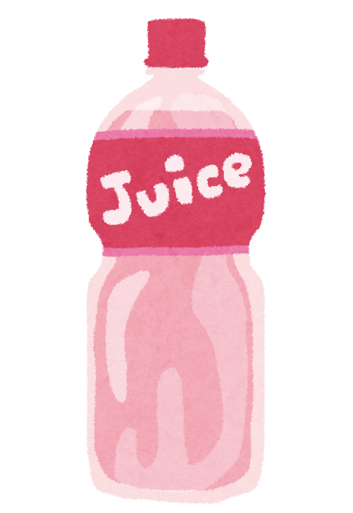 ペットボトルのジュースの画像