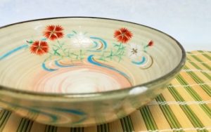 撫子の絵柄の夏茶碗の画像